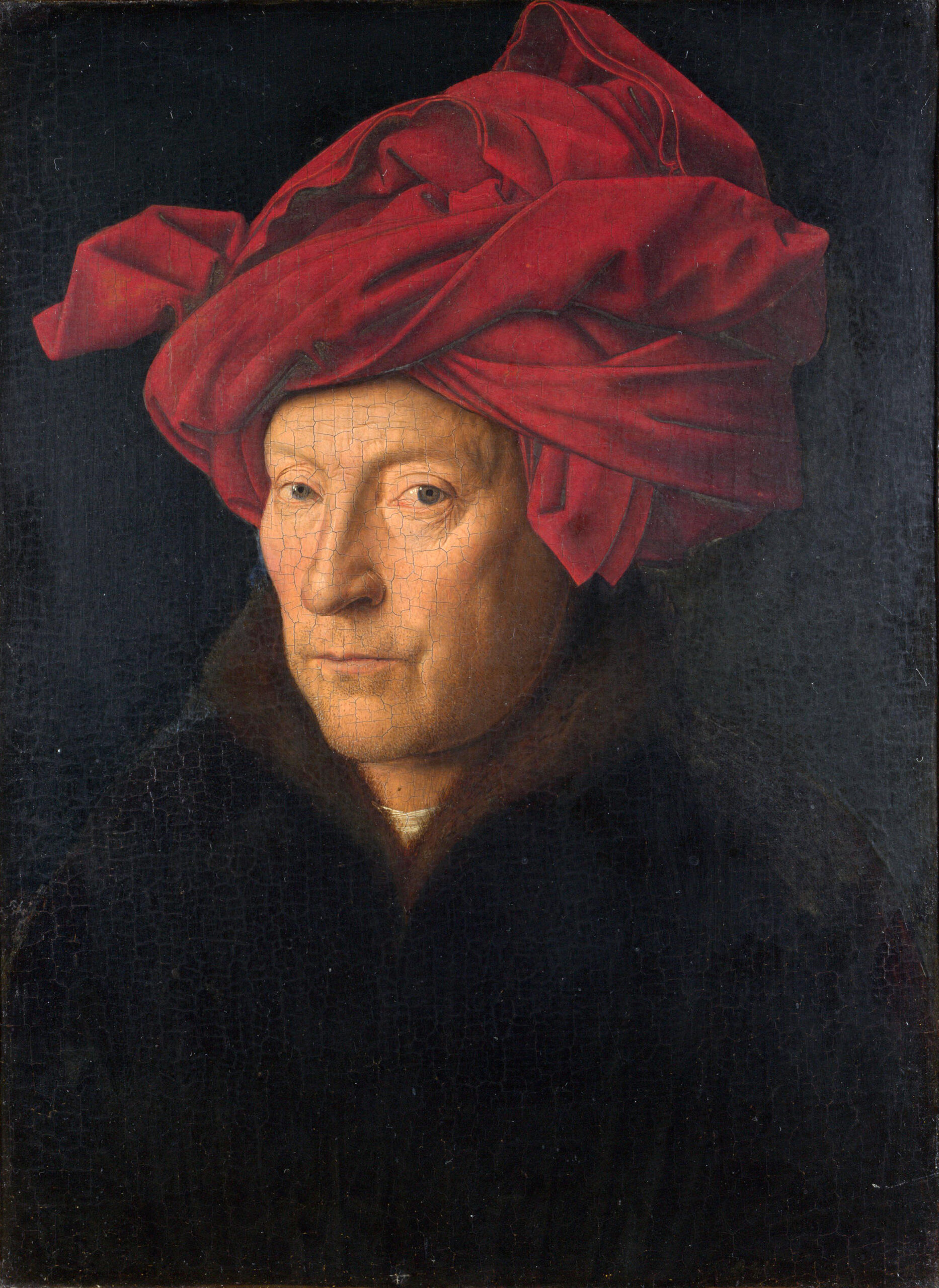 Portrait of a Man (Self Portrait?) by Jan van Eyck, 1433. National Gallery, London