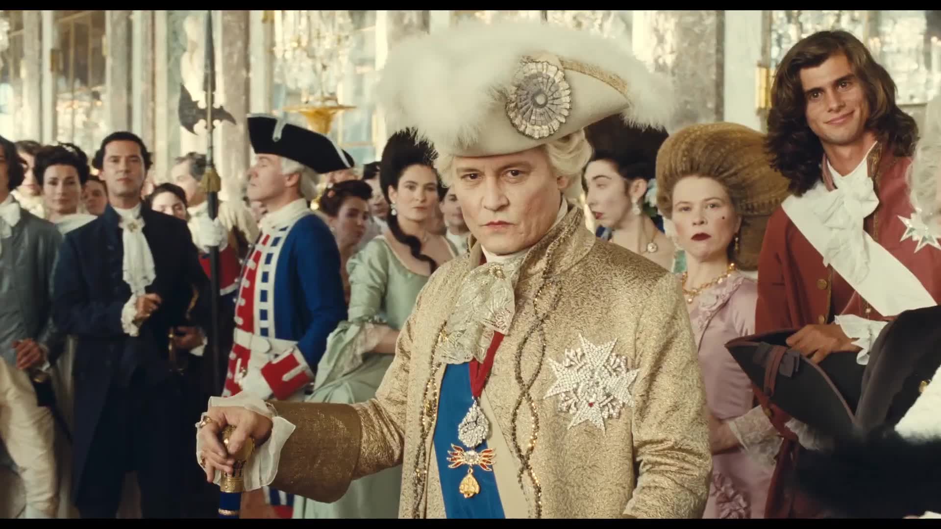 Johnny Depp as King Louis XV: "Jeanne du Barry"